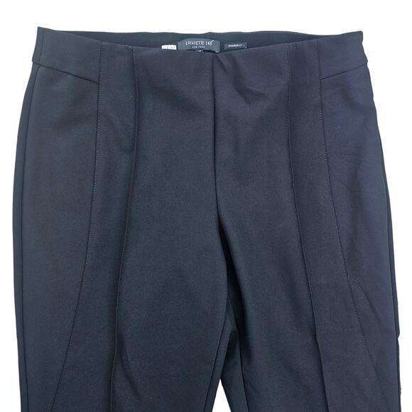 Lafayette 148 Gramercy Size 12 Black Stretch Skinny Crop Ankle Pants - Picture 3 of 10